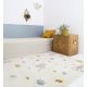 Tapis rectangle miel enfant Little Wild