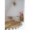 Tapis rond avec franges enfant jute Else