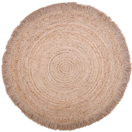 Tapis jute chambre d'enfant rond Terra