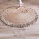 Tapis jute chambre d'enfant rond Terra