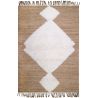 Tapis laine et jute enfant avec franges Elton