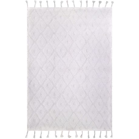 Tapis coton rectange enfant avec franges Orlando