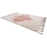 Tapis coton enfant avec franges Birdy