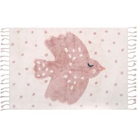 Tapis coton enfant avec franges Birdy