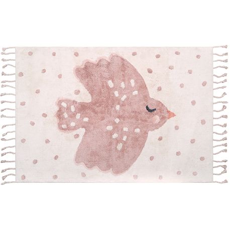 Tapis coton enfant avec franges Birdy