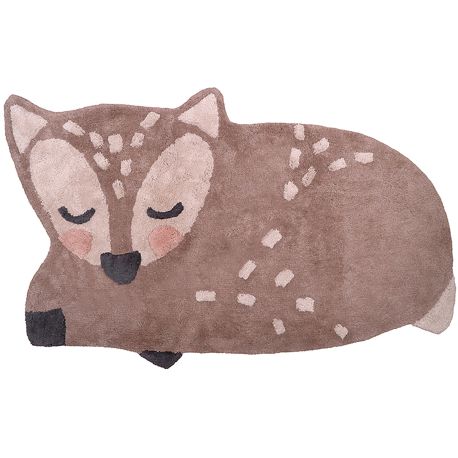 Tapis enfant coton lavable en machine Little Deer