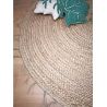 Tapis jute et polyester enfant rond Abha