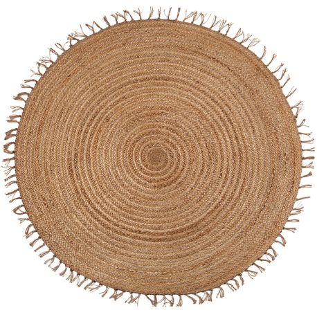 Tapis jute et polyester enfant rond Abha