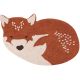 Tapis coton chambre enfant animal Little Wolf