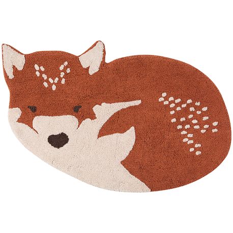 Tapis coton chambre enfant animal Little Wolf