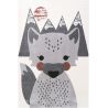 Tapis rectangle enfant multicolore Mr Fox