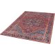 Tapis vintage rouge plat rayé Benuta