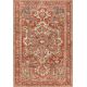 Tapis orange rayé vintage plat Alto