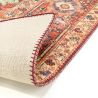 Tapis orange rayé vintage plat Alto