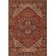 Tapis vintage plat rouge rayé Sintra