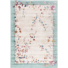 Tapis floral moderne plat rectangle Mareva