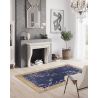 Tapis floral moderne plat rectangle Mareva