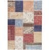 Tapis ethnique plat patchwork multicolore Fiona