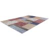 Tapis ethnique plat patchwork multicolore Fiona