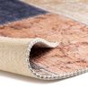 Tapis ethnique plat patchwork multicolore Fiona