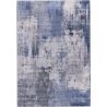 Tapis design plat abstrait bleu Gino