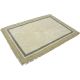 Tapis coton lavable en machine moderne avec franges Chess