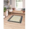 Tapis coton lavable en machine moderne avec franges Chess