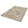 Tapis floral olive moderne rectangle Lamone