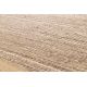 Tapis laine et jute fait main naturel Karma