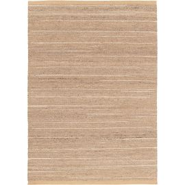 Tapis laine et jute fait main naturel Karma