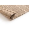 Tapis laine et jute fait main naturel Karma