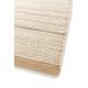 Tapis laine et jute fait main naturel Karma