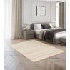 Tapis laine et jute fait main naturel Karma