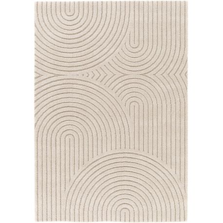 Tapis géométrique moderne à courtes mèches Ema