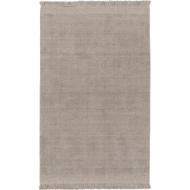 Tapis laine et coton plat fait main uni Leni