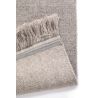 Tapis laine et coton plat fait main uni Leni