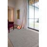 Tapis laine et coton plat fait main uni Leni