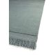 Tapis uni fait main laine et coton Naga