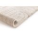 Tapis doux abstrait beige moderne Nazar