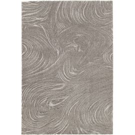 Tapis gris moderne doux abstrait Blake