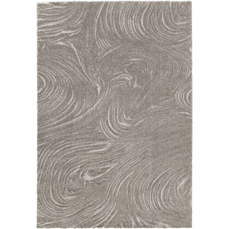 Tapis gris moderne doux abstrait Blake