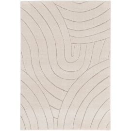 Tapis abstrait doux beige moderne Archie