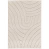 Tapis abstrait doux beige moderne Archie