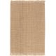 Tapis jute naturel plat avec franges Hotami