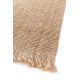 Tapis jute naturel plat avec franges Hotami