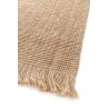 Tapis jute naturel plat avec franges Hotami