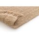 Tapis jute naturel plat avec franges Hotami