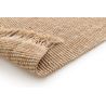 Tapis jute naturel plat avec franges Hotami