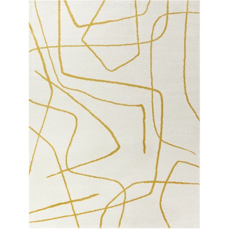 Tapis abstrait crème doux moderne Solveig