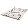 Tapis crème moderne abstrait rectangle Stigand